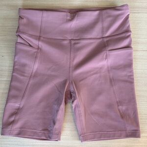 Athleta Girl Dusty Pink Bike Shorts